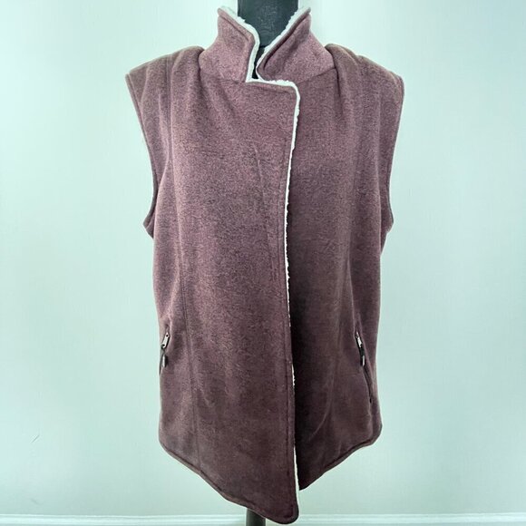 stillwater & Co Jackets & Blazers - Stillwater & Co Burgundy & White Vest Size XL